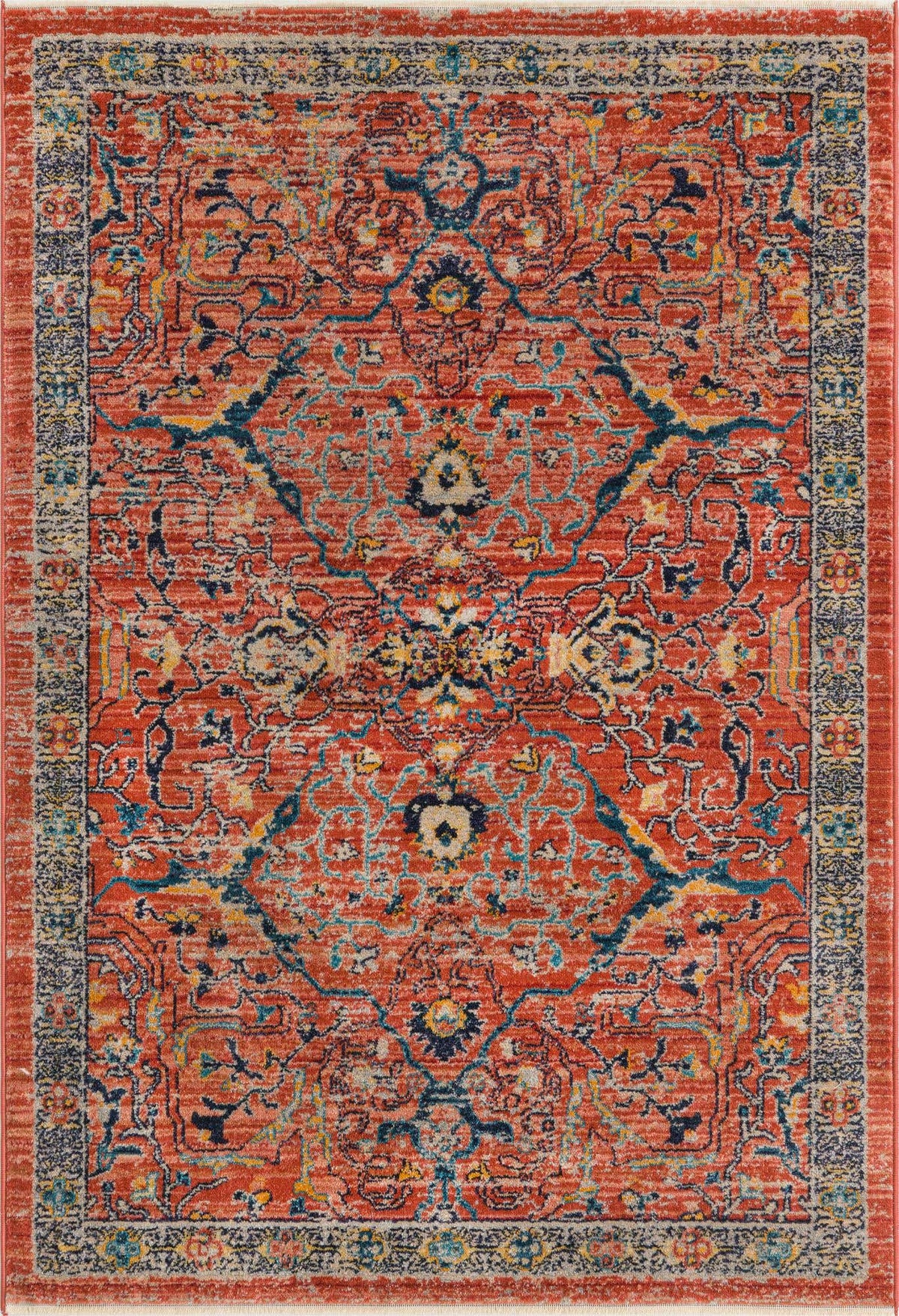 Rechteck Teppich Lola in Ziegelrot von Hadorn™ - Lifestyle Image