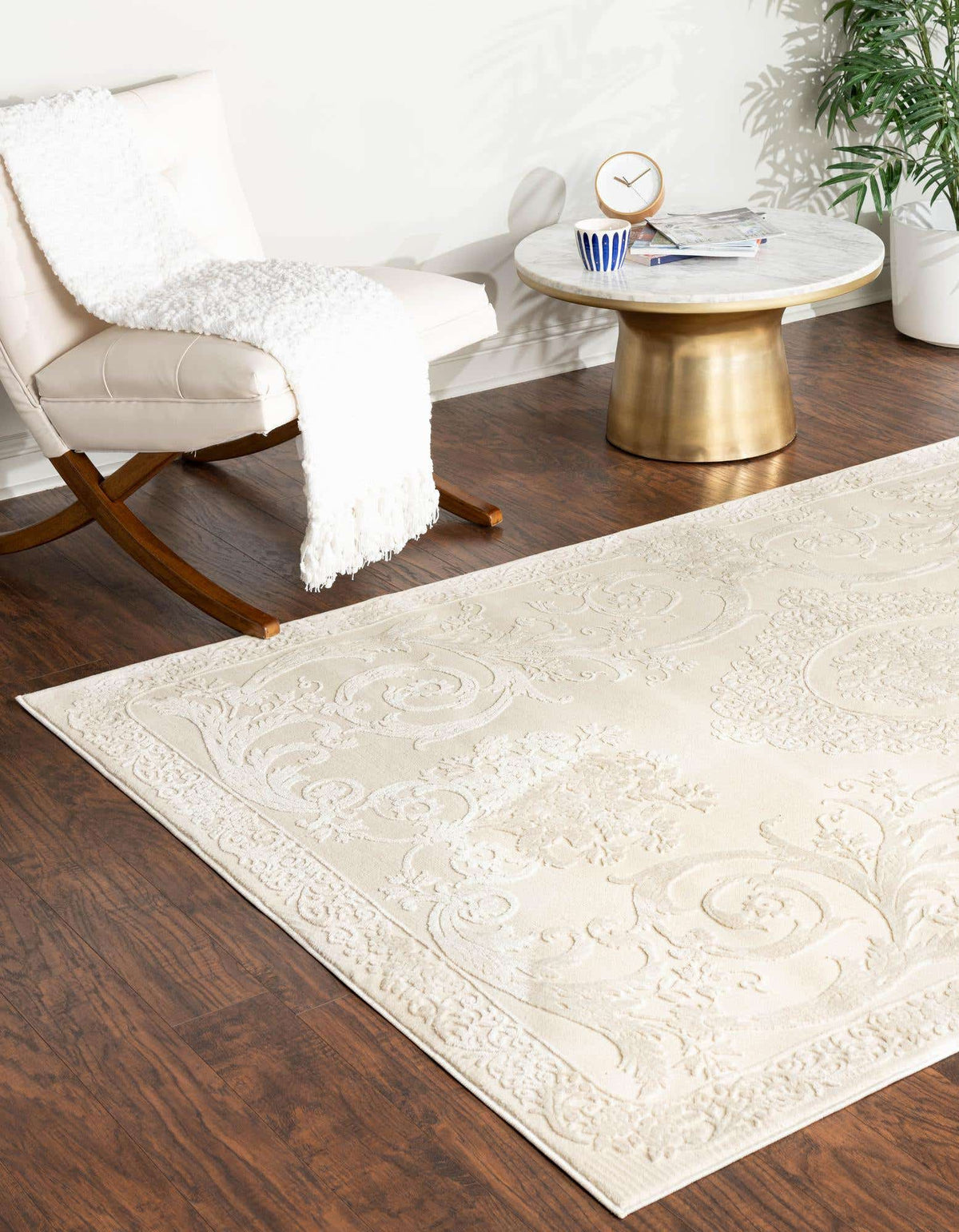 Rechteck Teppich Finsbury in Beige von Hadorn™ - Lifestyle Image