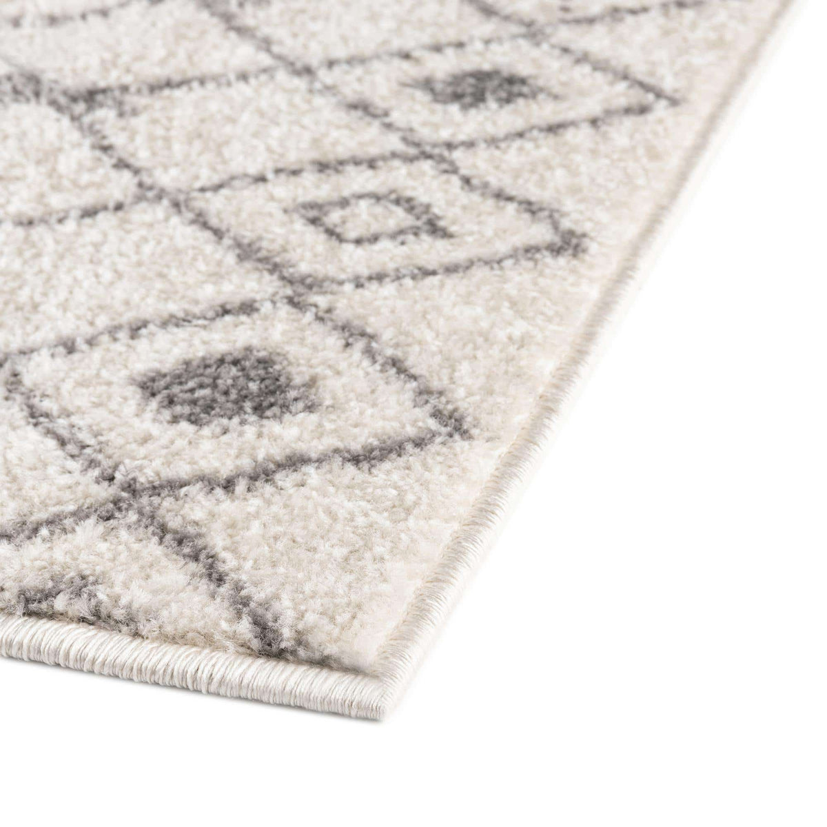 Rechteck Teppich Moroccan Trellis in Elfenbein und grau von Hadorn™ - Lifestyle Image