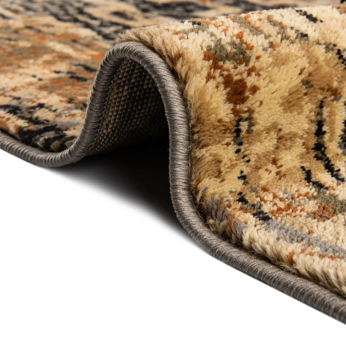 Quadratisch Teppich Saturn in Blau von Hadorn™ - Lifestyle Image