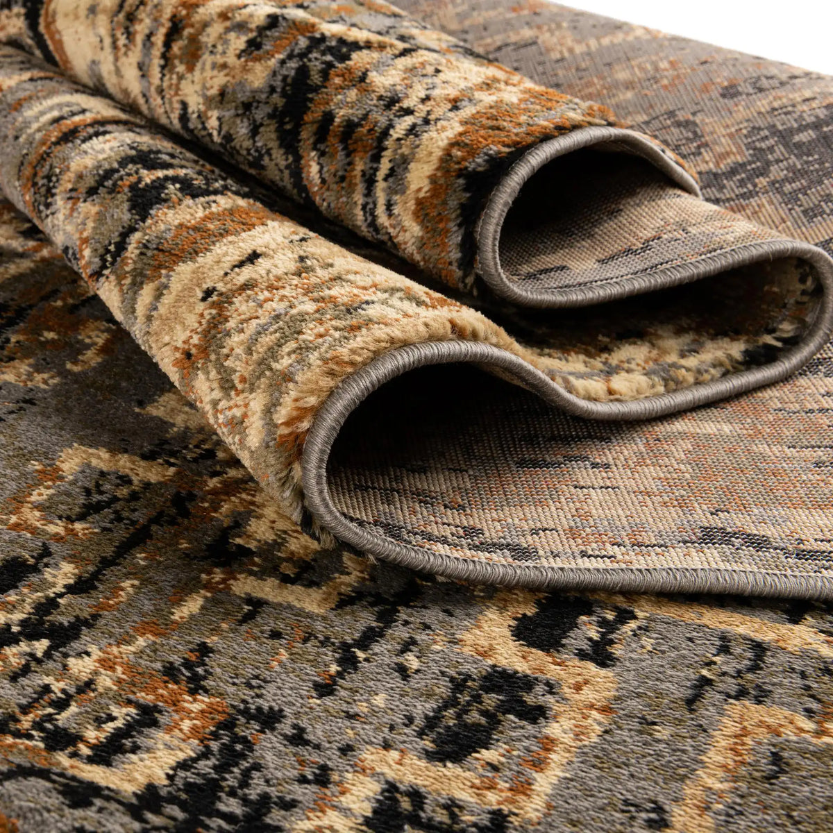Quadratisch Teppich Saturn in Blau von Hadorn™ - Lifestyle Image