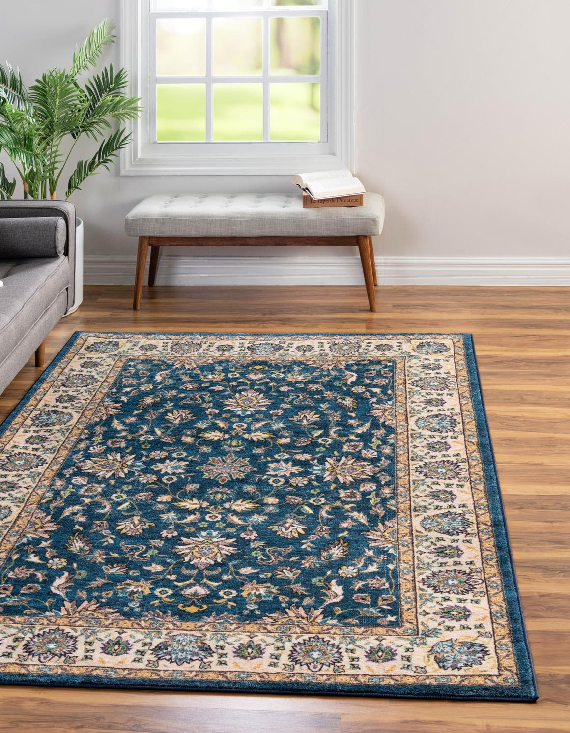 Rechteck Teppich Medina in Blau von Hadorn™ - Lifestyle Image