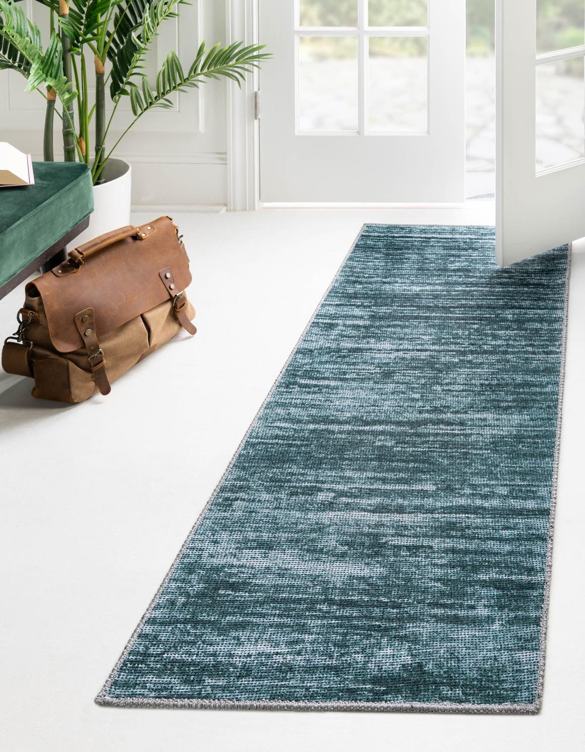Läufer Teppich Asha in Blaugrün von Hadorn™ - Lifestyle Image