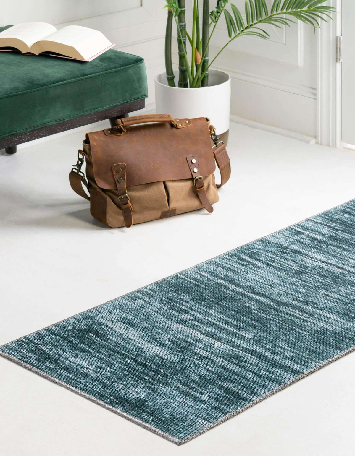 Läufer Teppich Asha in Blaugrün von Hadorn™ - Lifestyle Image