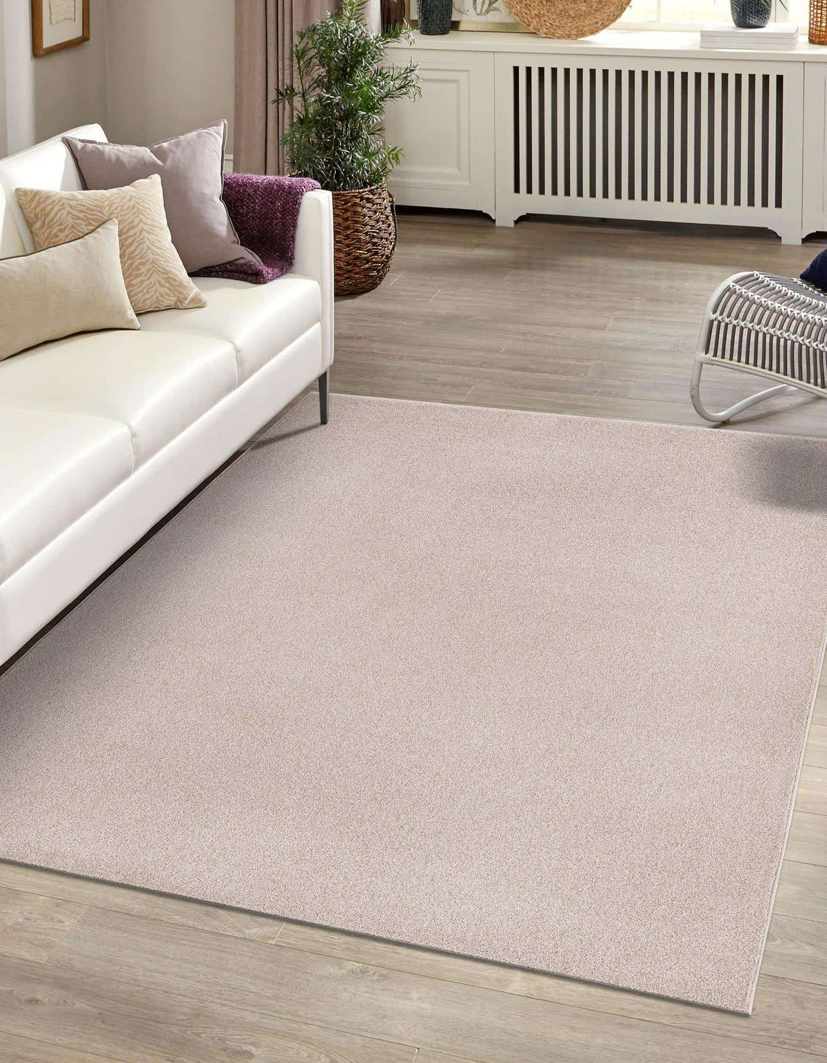 Rechteck Teppich Everyday Solid in Khaki von Hadorn™ - Lifestyle Image