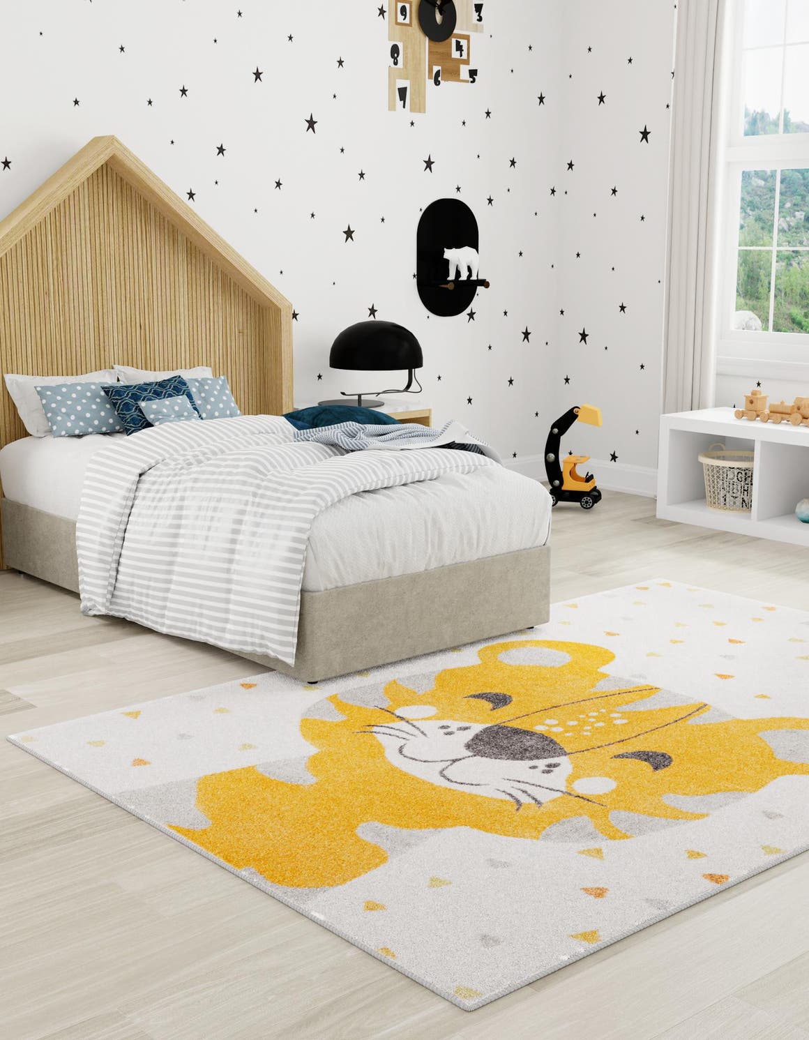 Rechteck Teppich Whimsy Kids in Elfenbein von Hadorn™ - Lifestyle Image