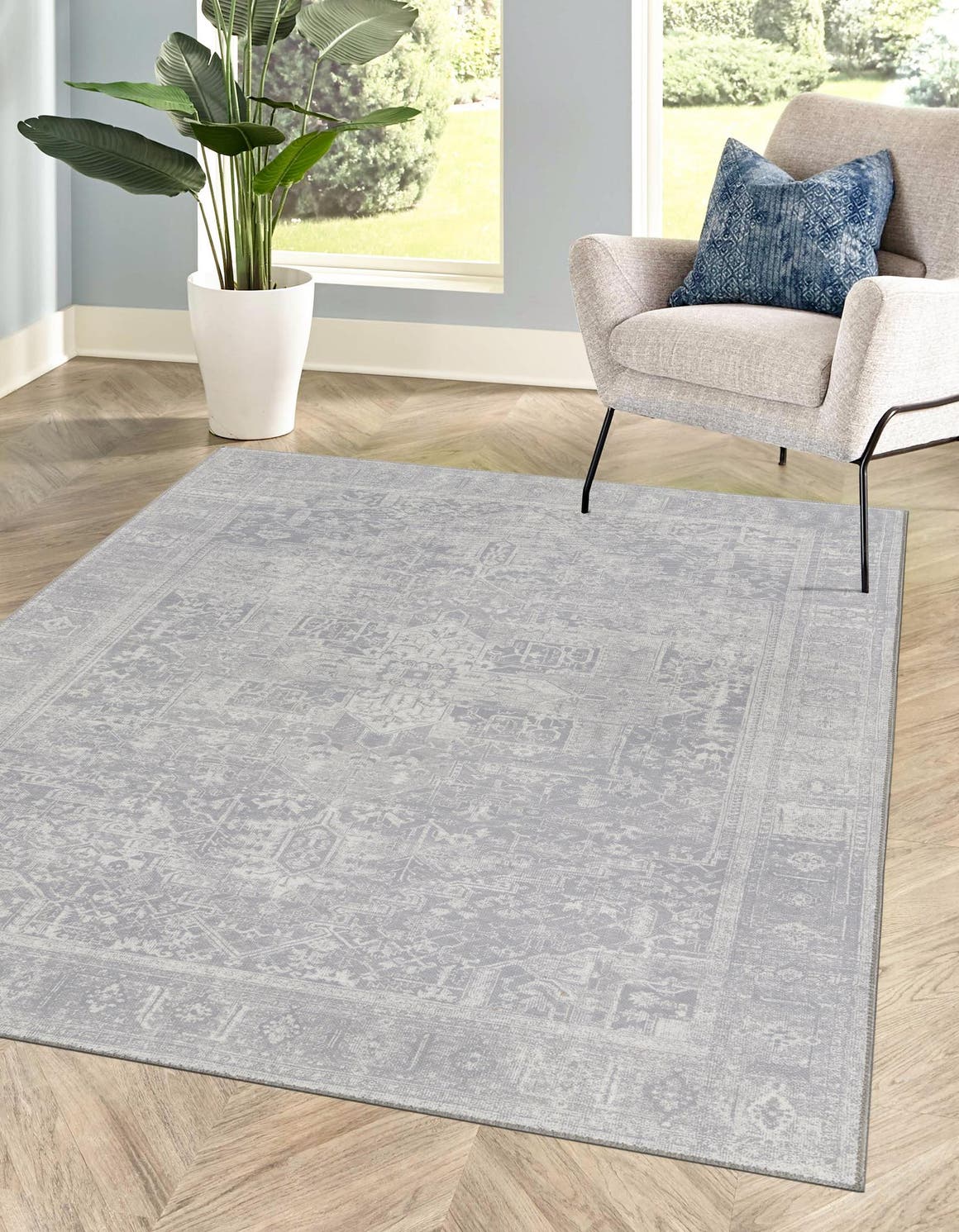 Rechteck Teppich Timeless in Grau von Hadorn™ - Lifestyle Image