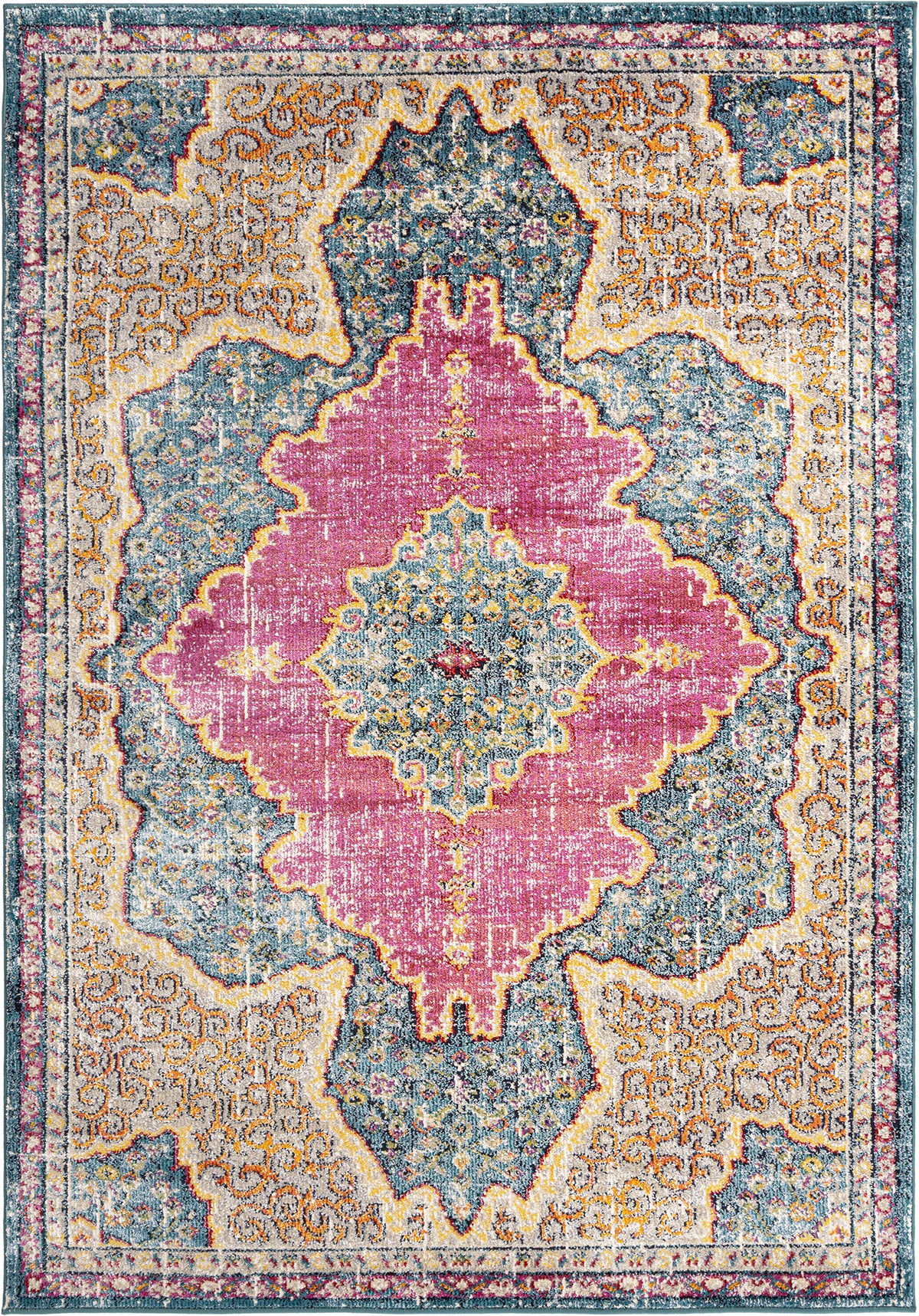 Rechteck Teppich Hadorn Limited Edition in Blau von Hadorn™ - Lifestyle Image