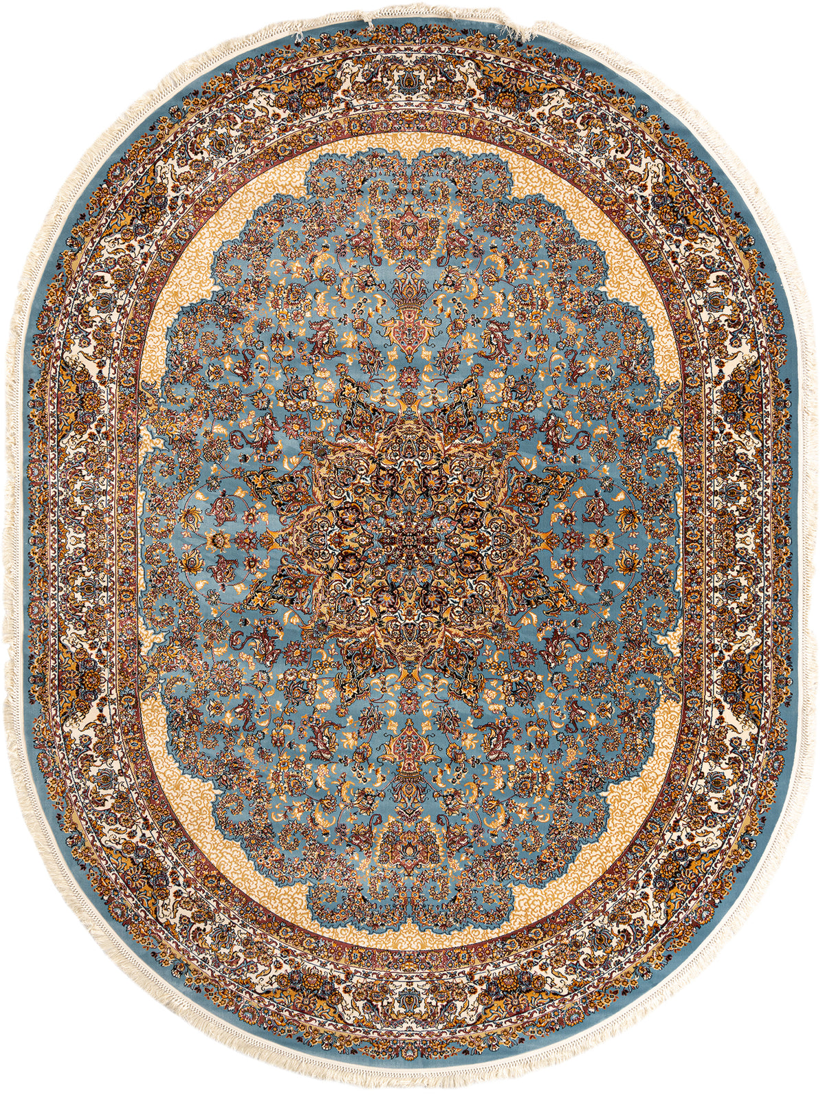 Oval Teppich Hadorn Limited Edition in Blau von Hadorn™ - Lifestyle Image
